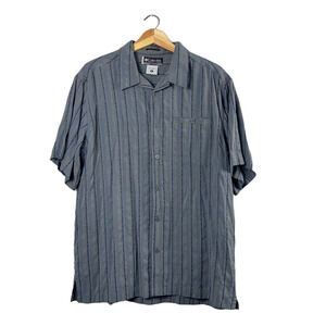 Vintage Striped Men's Columbia Button Front Shirt M
